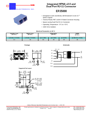 EPJ5000 Datasheet PDF PCA ELECTRONICS INC.