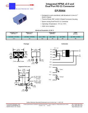EPJ5004 Datasheet PDF PCA ELECTRONICS INC.