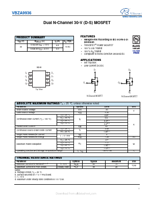 VBZA9936 Datasheet PDF VBsemi Electronics Co.,Ltd