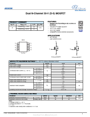 4936GM Datasheet PDF VBsemi Electronics Co.,Ltd