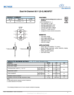 MC7452E Datasheet PDF VBsemi Electronics Co.,Ltd